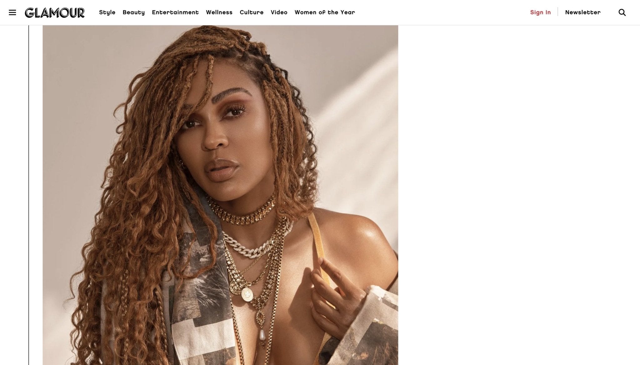 Glamour Magazine: The Secret to Meagan Good's Goddess Locs on 'Harlem' - OrganiGrowHairCo