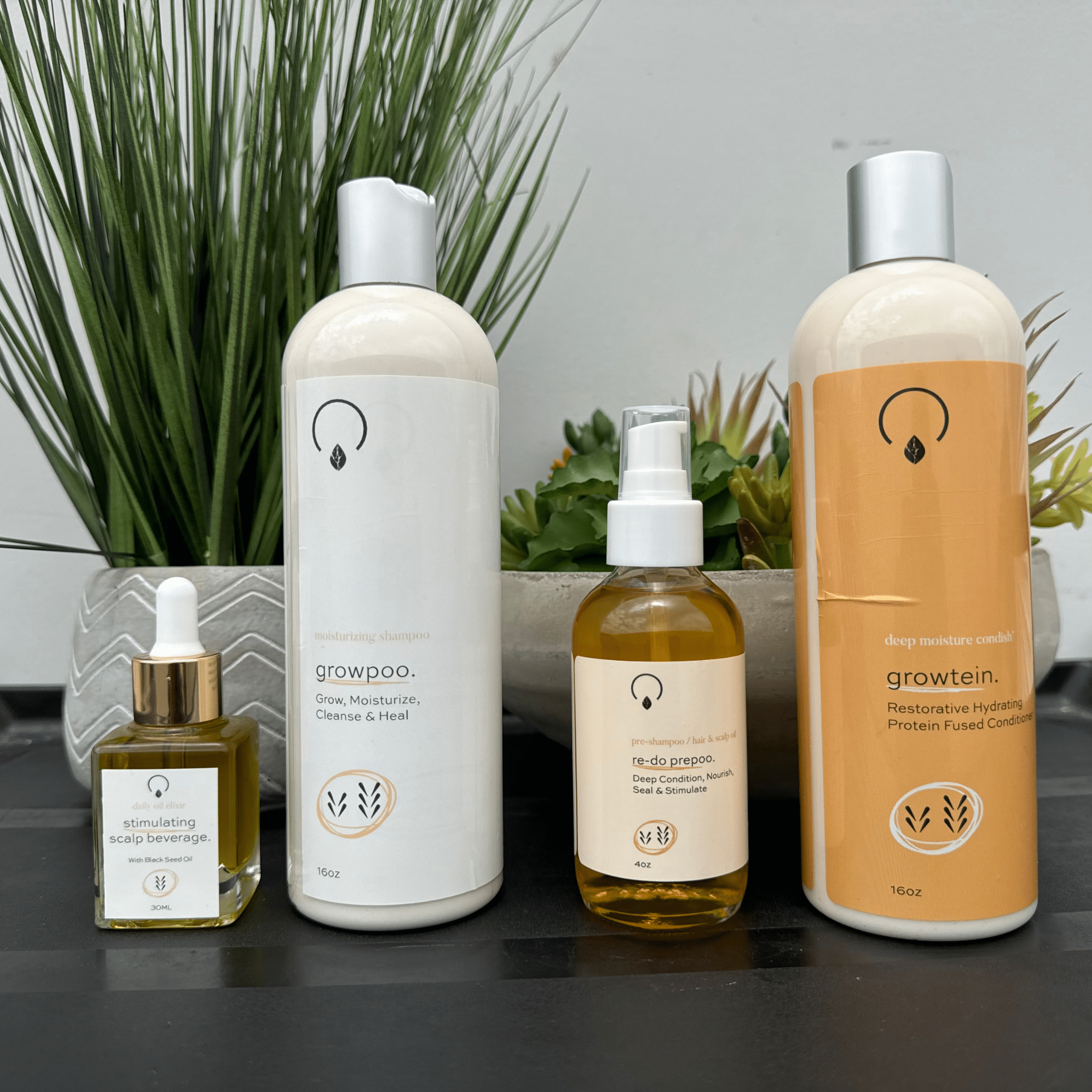 Grow Gold Bundle (High Porosity) Bundles OrganiGrowHair Co XL 16oz Bundle