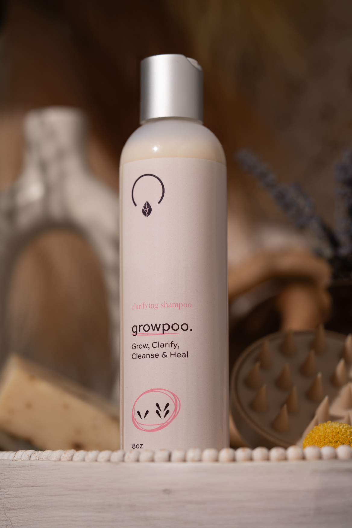 クオリアBody Soap Organic Shampoo Treatment GrowPoo Clarifying Shampoo | Deep Cleanse for All Hair Types