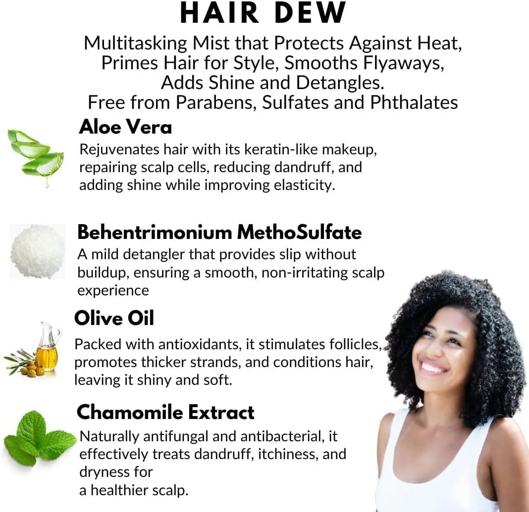 Hair Dew – Medium/High Porosity Leave In LIQUIDS OrganiGrowHair Co