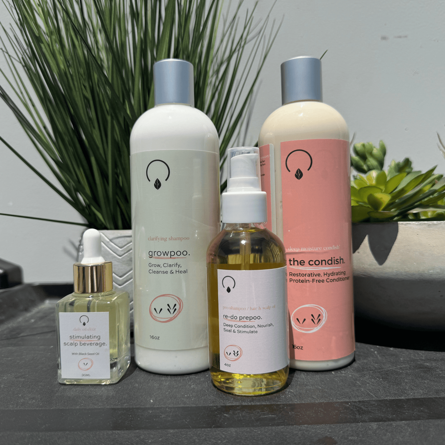 Grow Gold Bundle (Low Porosity) Bundles OrganiGrowHair Co XL 16oz Bundle