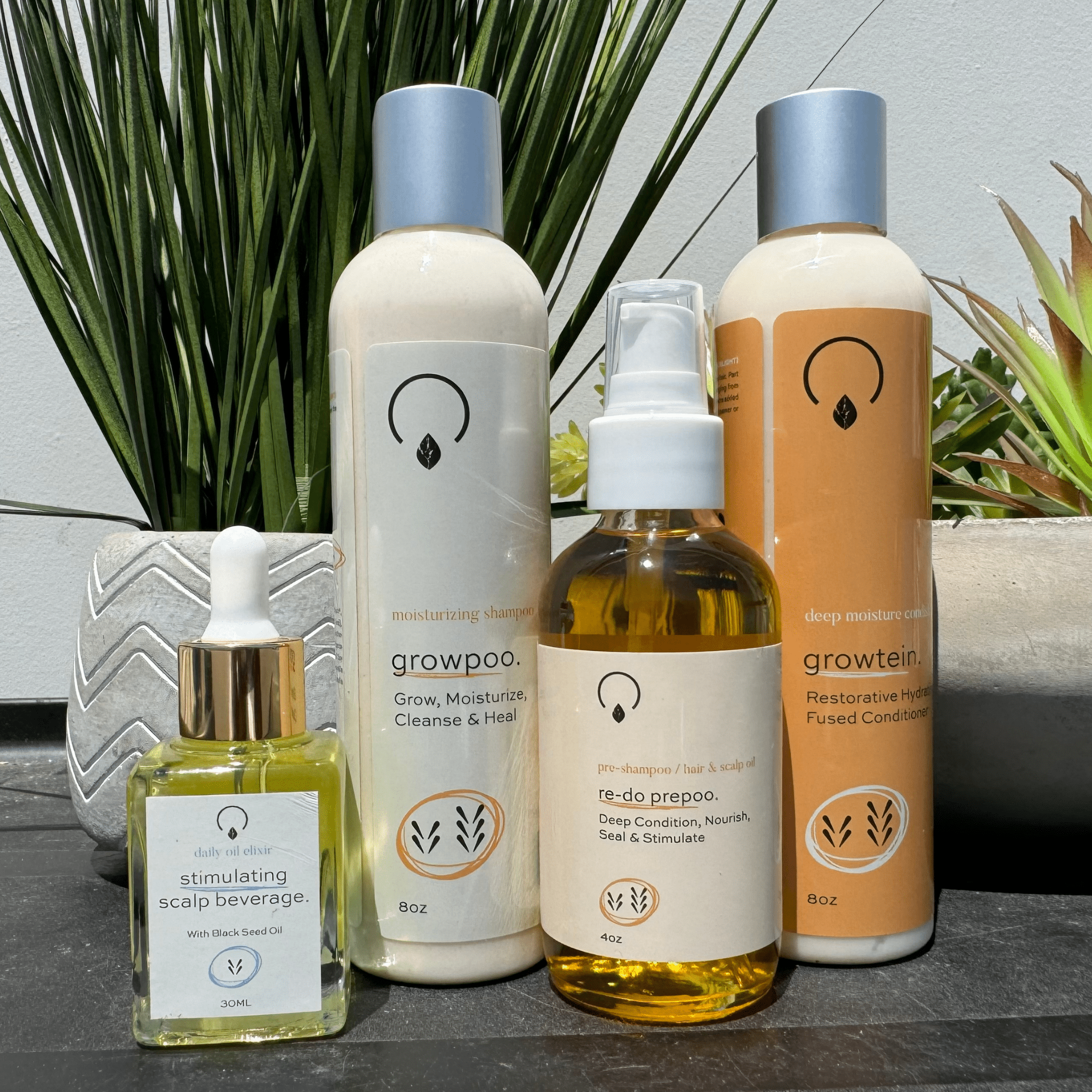 Grow Gold Bundle (Medium Porosity) Bundles OrganiGrowHair Co Regular 8oz Bundle