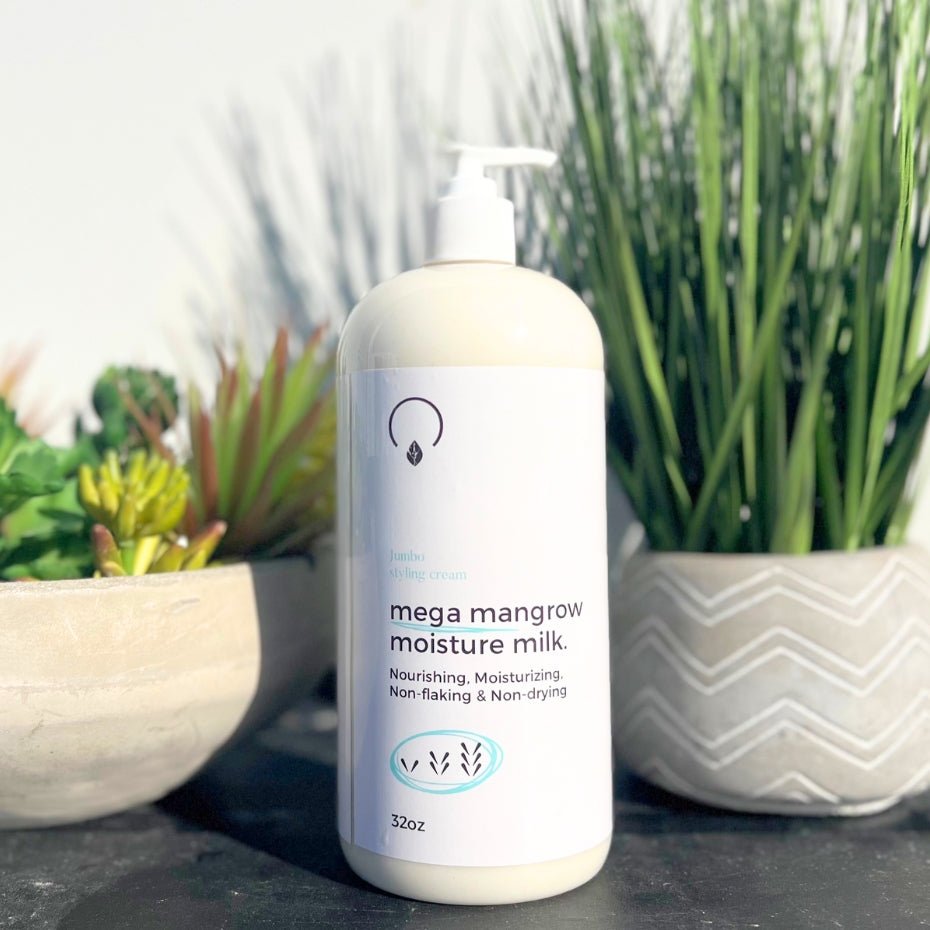 Mega Mangrow Moisture Milk STYLING PRODUCTS OrganiGrowHair Co 32oz
