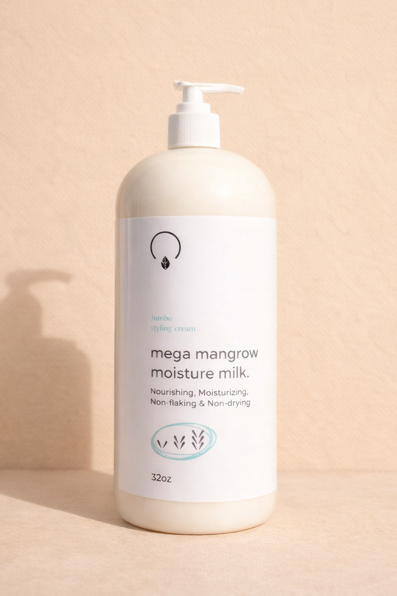 Mega Mangrow Moisture Milk STYLING PRODUCTS OrganiGrowHair Co 32oz