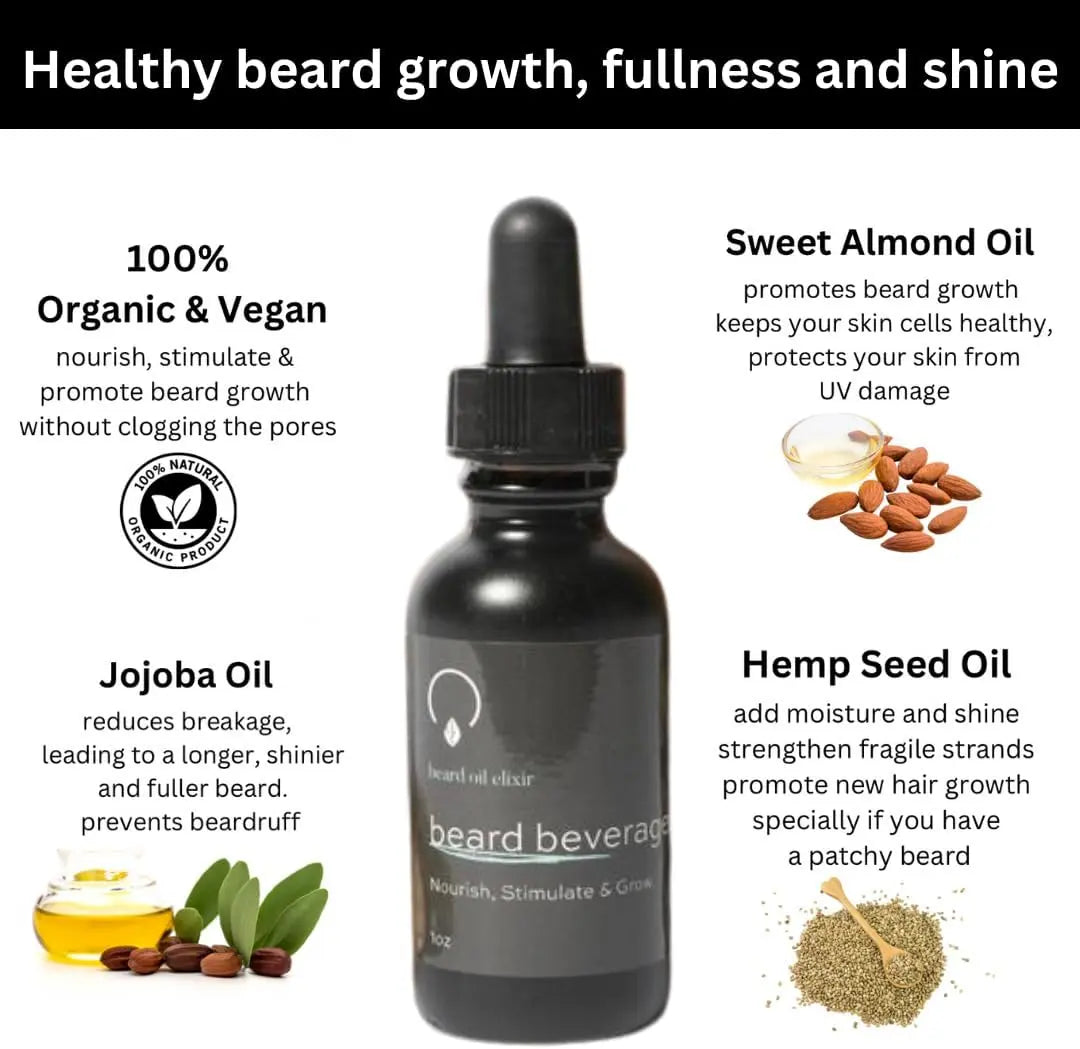 Beard Beverage Beard Growth Oil OIL OrganiGrowHair Co