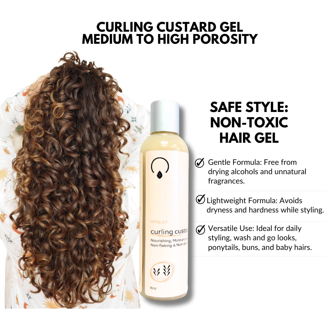Curling Custard Gel Medium to High Porosity STYLING PRODUCTS OrganiGrowHair Co