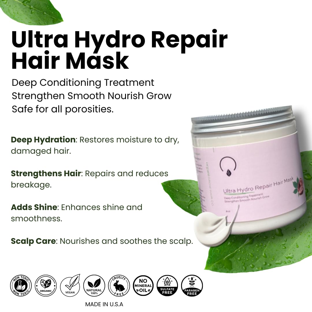 Ultra Hydro Repair Hair Mask Hair Mask OrganiGrowHairCo