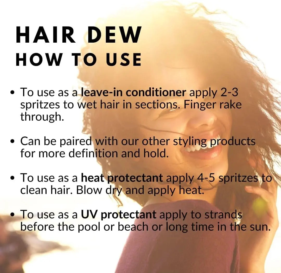 Hair Dew – Medium/High Porosity Leave In LIQUIDS OrganiGrowHair Co
