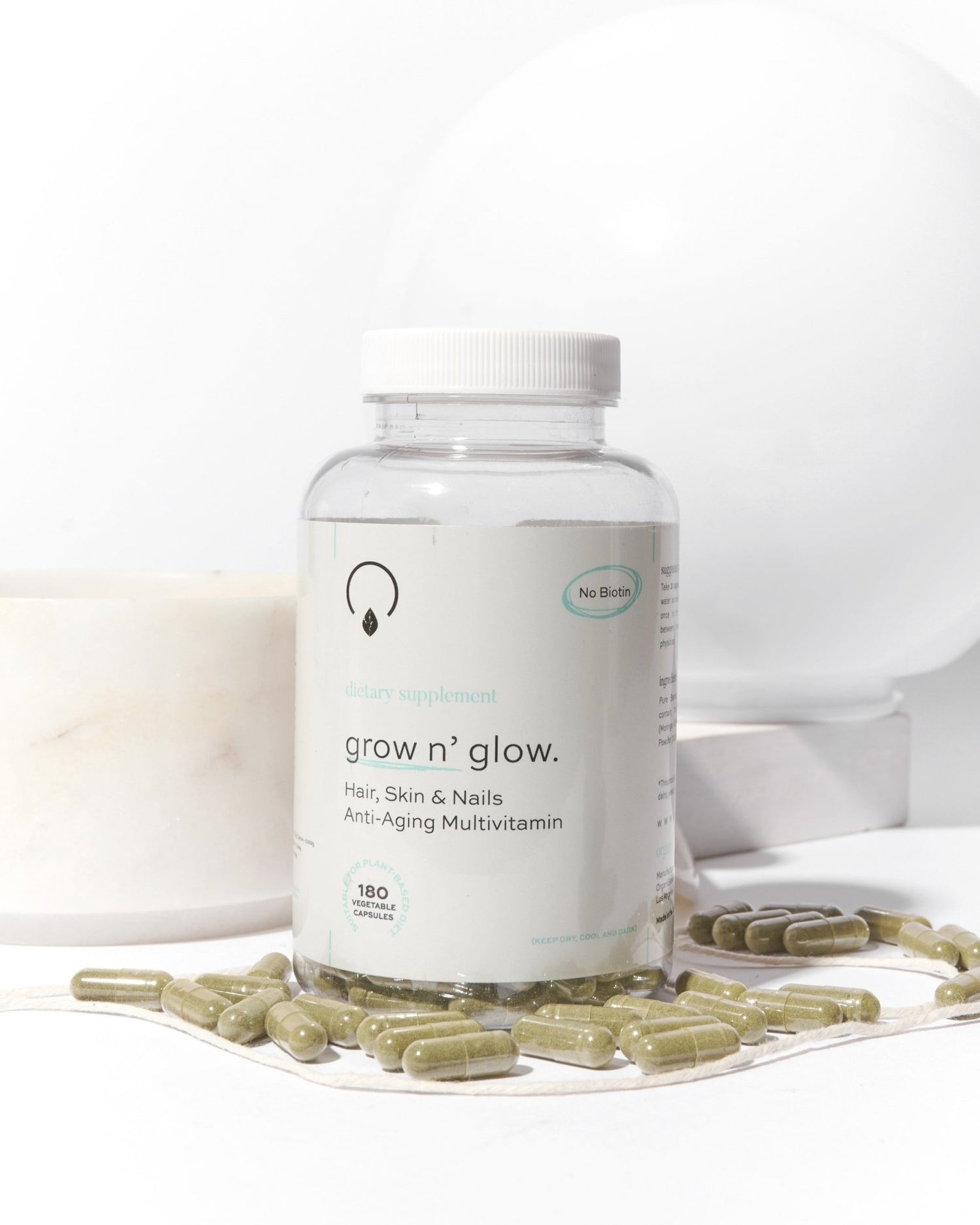 Grow N Glow Hair Skin Nails Anti Aging Multivitamins SKIN CARE OrganiGrowHairCo