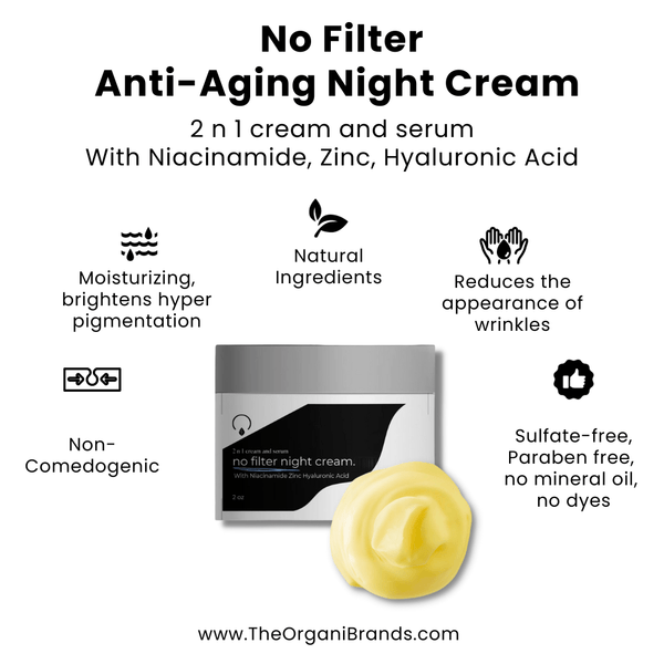Night Face Cream | No Filter Night Cream | OrganiGrowHairCo