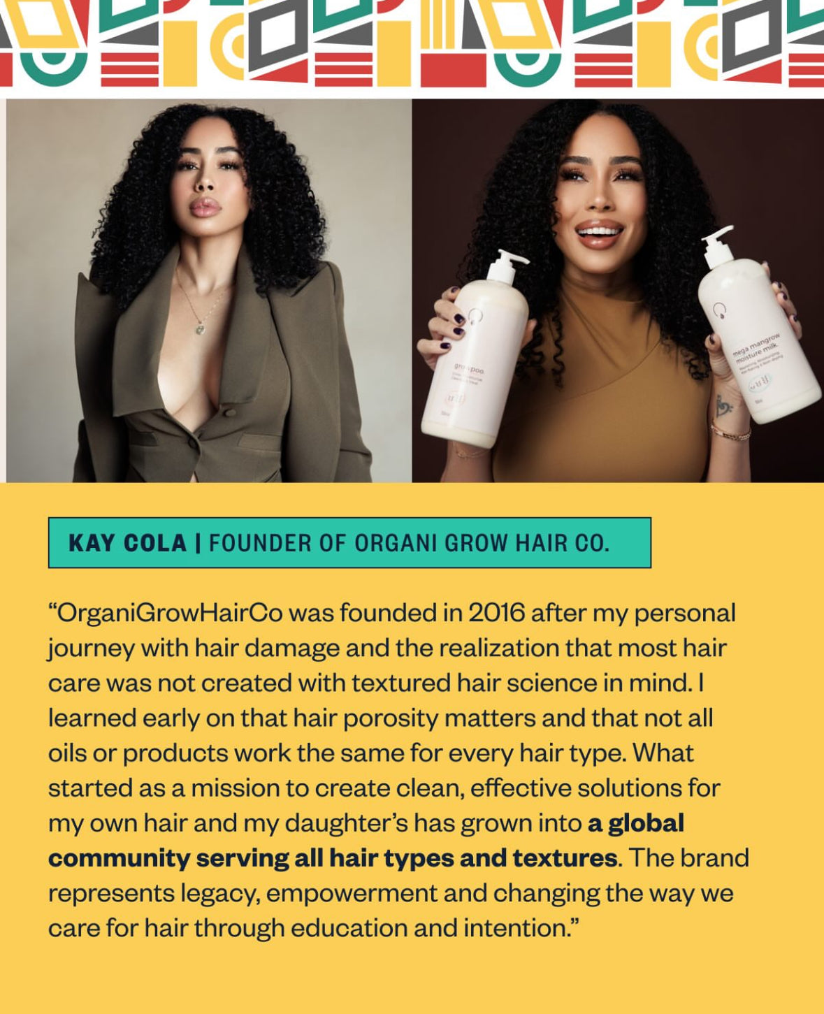 OrganiGrowHairCo Featured in NBC Select: Founder Kay Cola Shares Her Journey