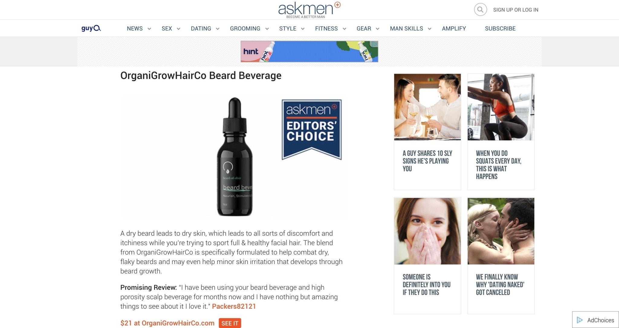 Askmen.com - OrganiGrowHairCo