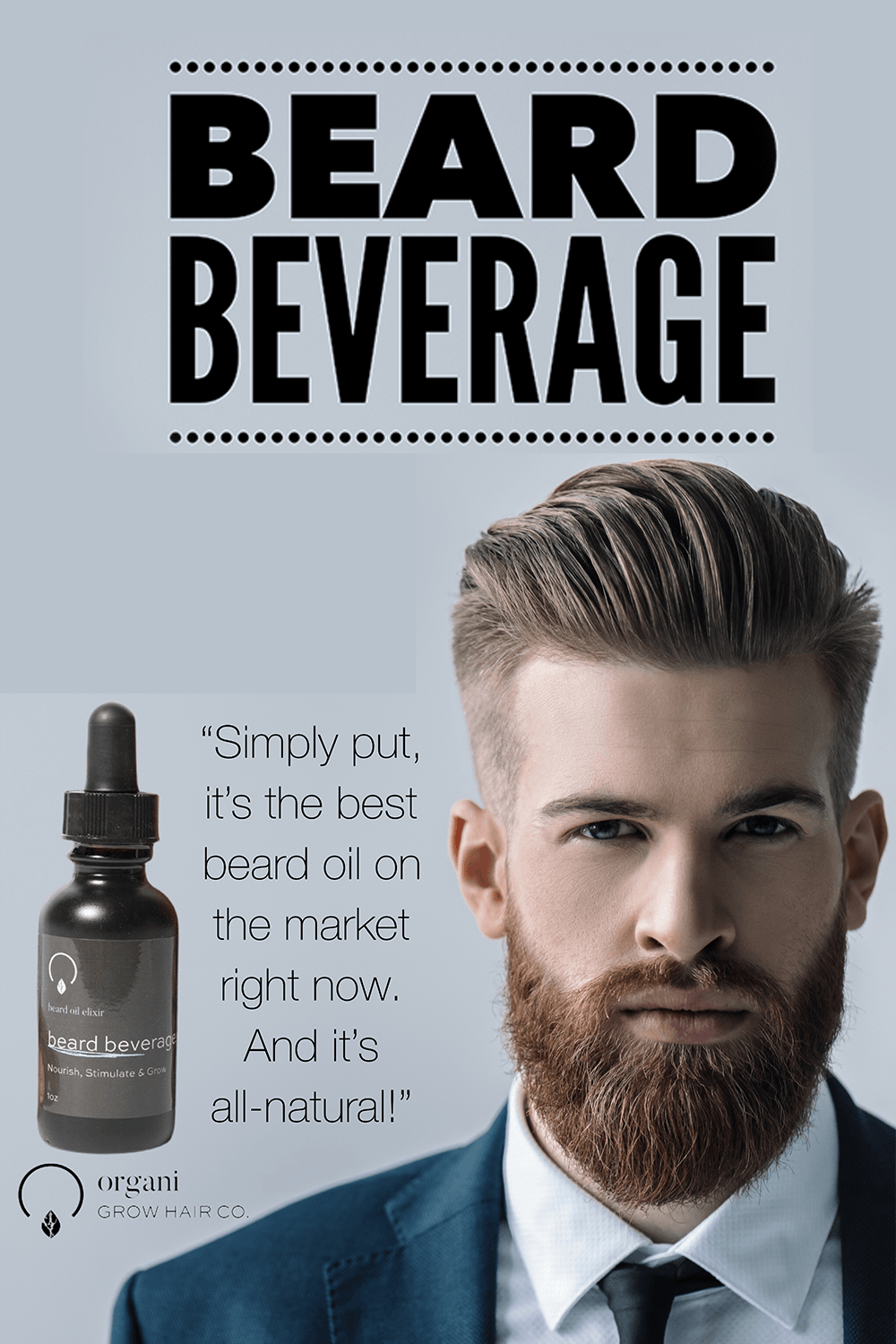 Beard Beverage - OrganiGrowHairCo