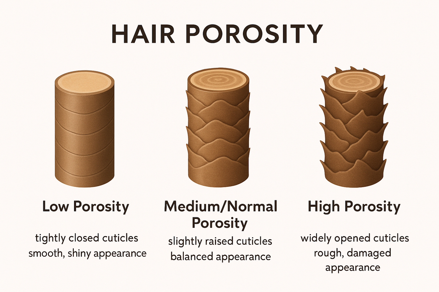 Hair porosity test