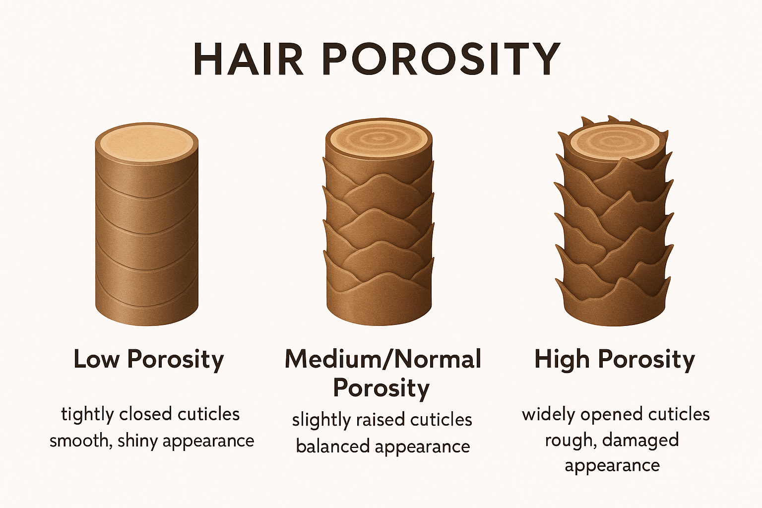 Hair porosity test