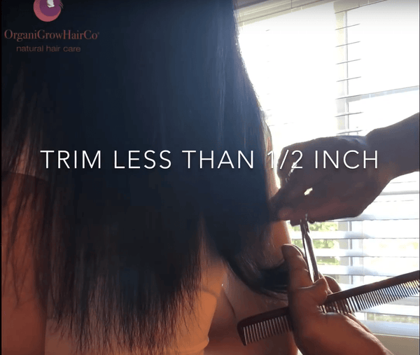 How to Straighten Your Hair Without Damaging Your Curls Plus TRIM - OrganiGrowHairCo