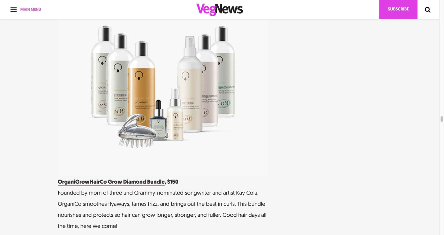 VegNews - OrganiGrowHairCo