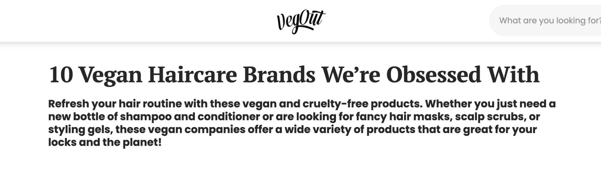 VegOut - OrganiGrowHairCo