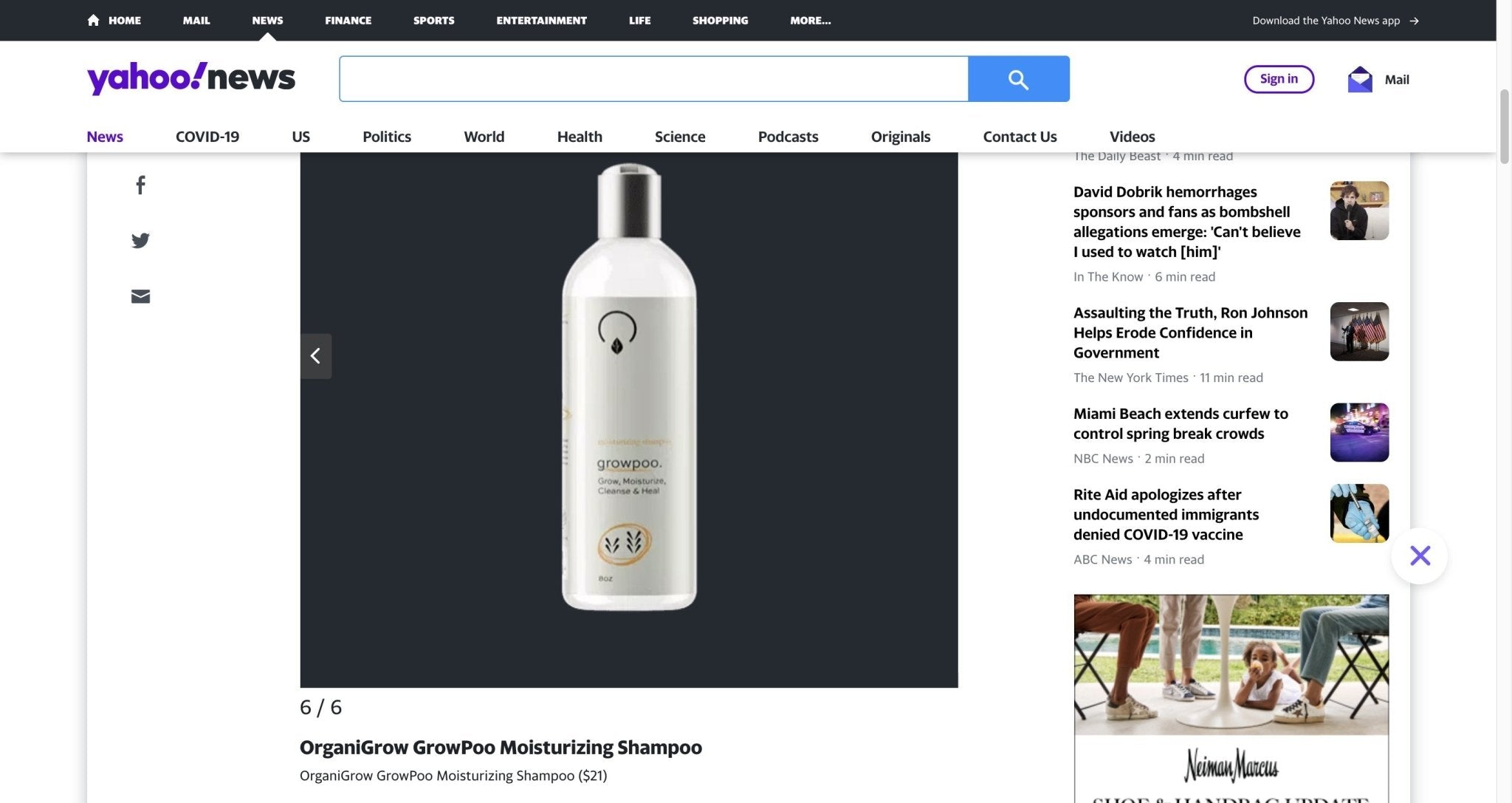 Yahoo News - OrganiGrowHairCo