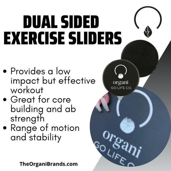 Dual Sided Exercise Sliders - Versatile Fitness Equipment for Home Workouts