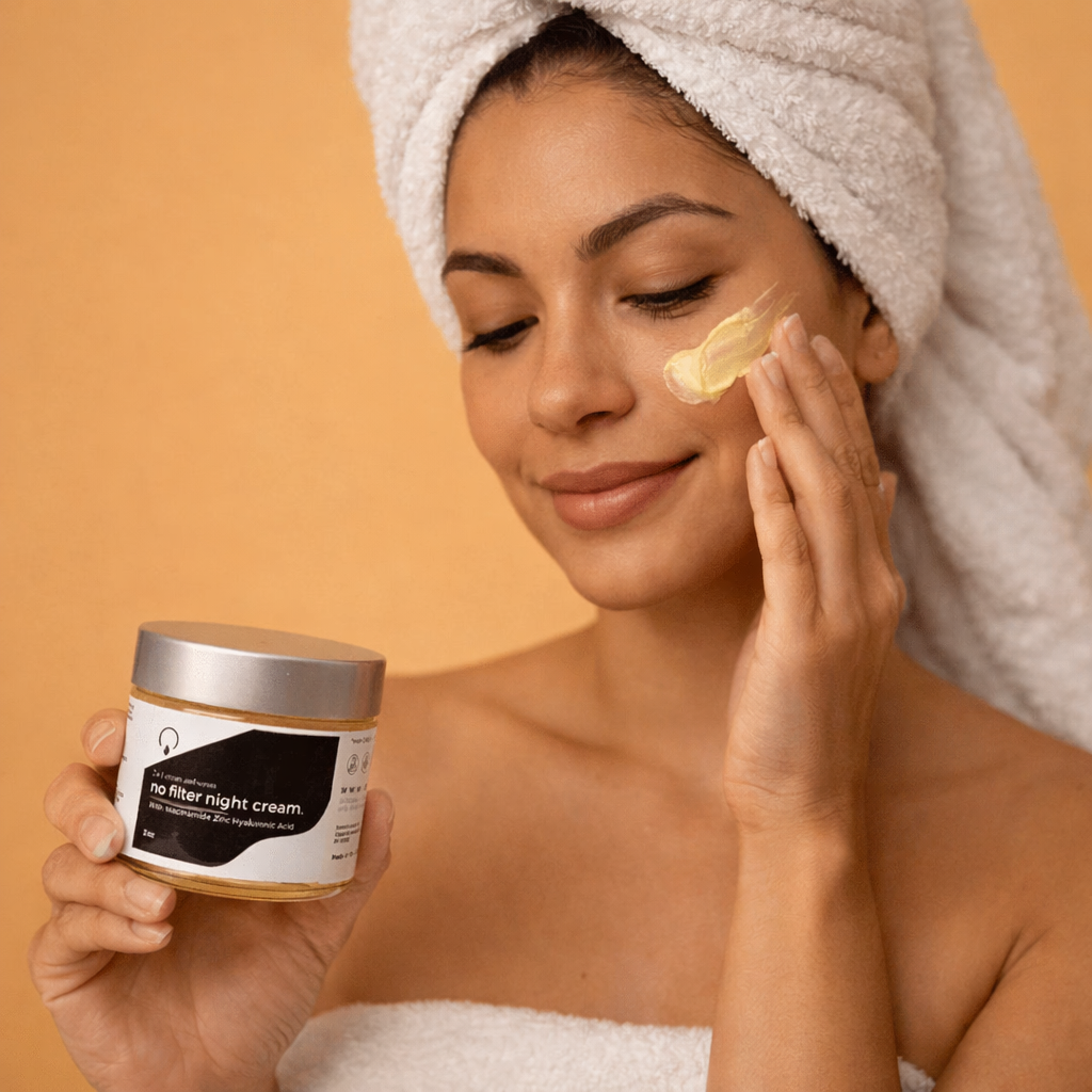 No Filter Night Cream - Anti-Aging & Hydrating | OrganiGrow No Filter Night Cream - Anti-Aging & Hydrating | OrganiGrow
