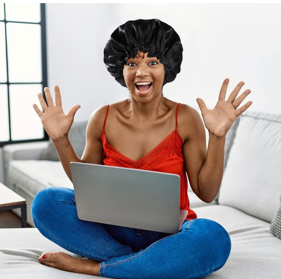 Satin Bonnet ACCESSORIES OrganiGrowHairCo