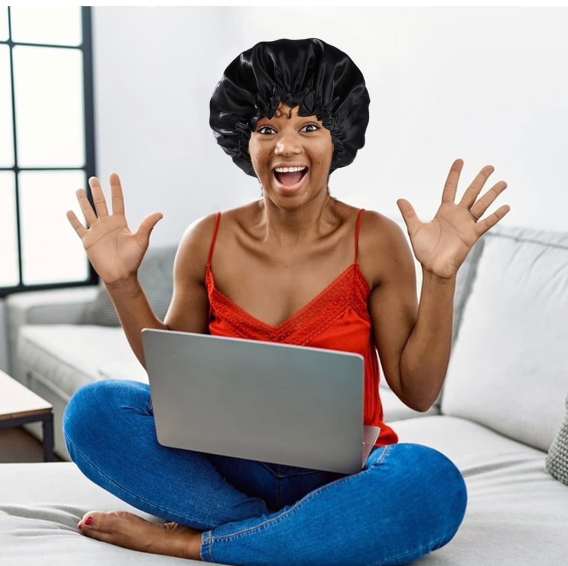 Satin Bonnet ACCESSORIES OrganiGrowHairCo