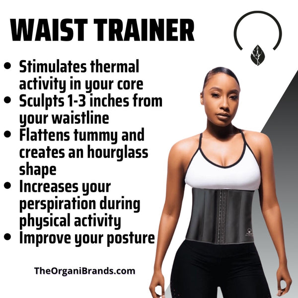Stimulates thermal activity in your core Sculpts 1-3 inches from your waistline Helps flattens tummy and creates an hourglass shape