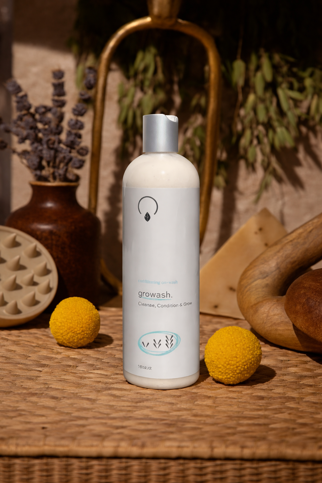 GroWash Conditioning Co-Wash With Chebe &amp; Muru Muru 16oz SHAMPOO OrganiGrowHair Co