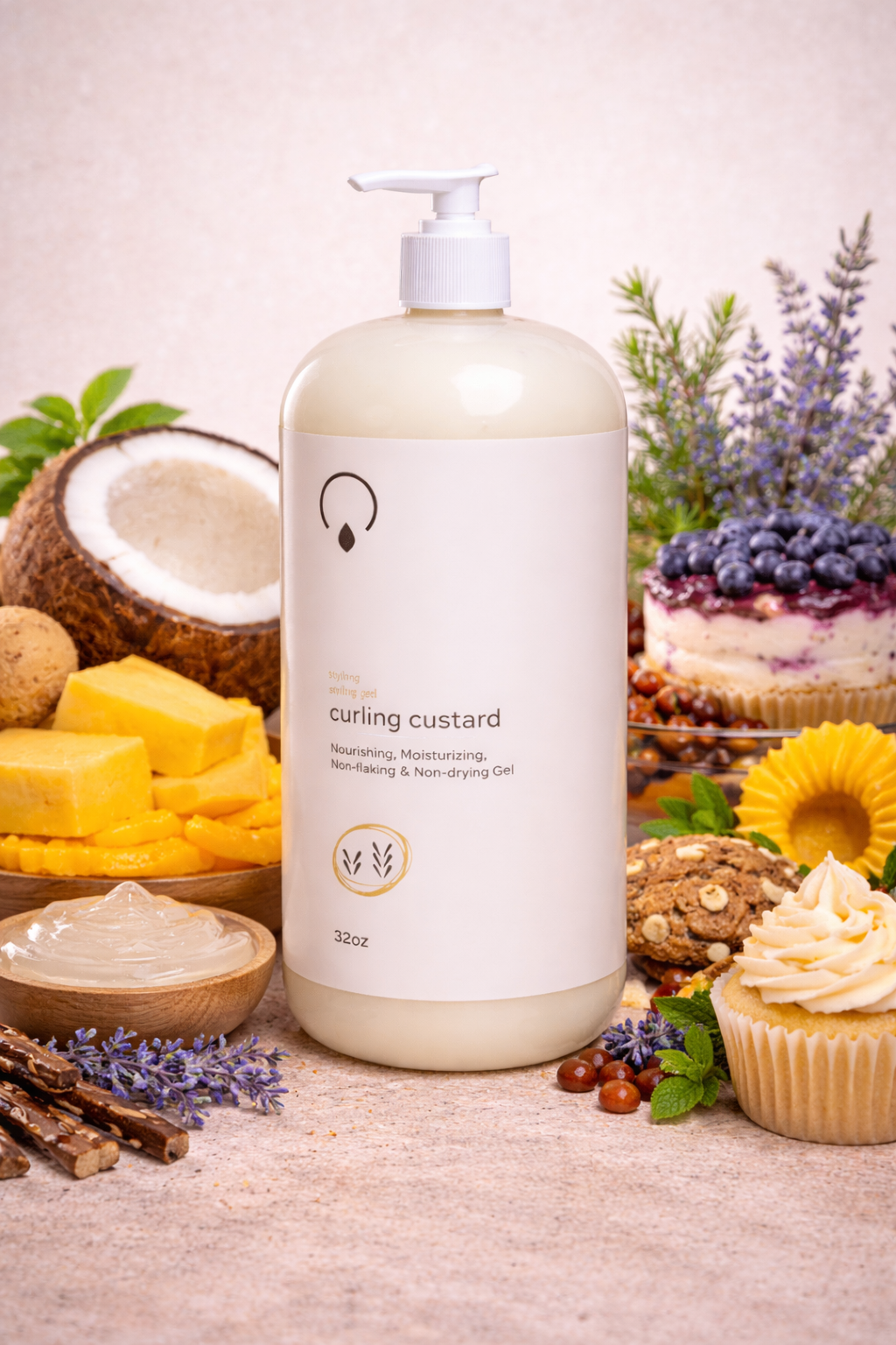 Curling Custard Gel Low to Medium Porosity