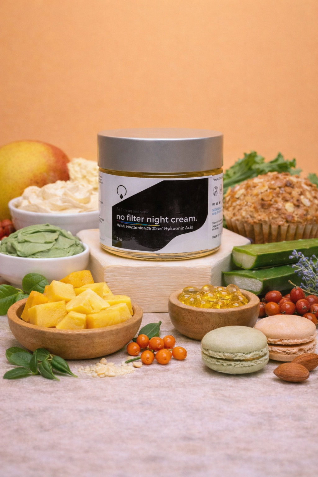 No Filter Night Cream - Anti-Aging & Hydrating | OrganiGrow No Filter Night Cream - Anti-Aging & Hydrating | OrganiGrow