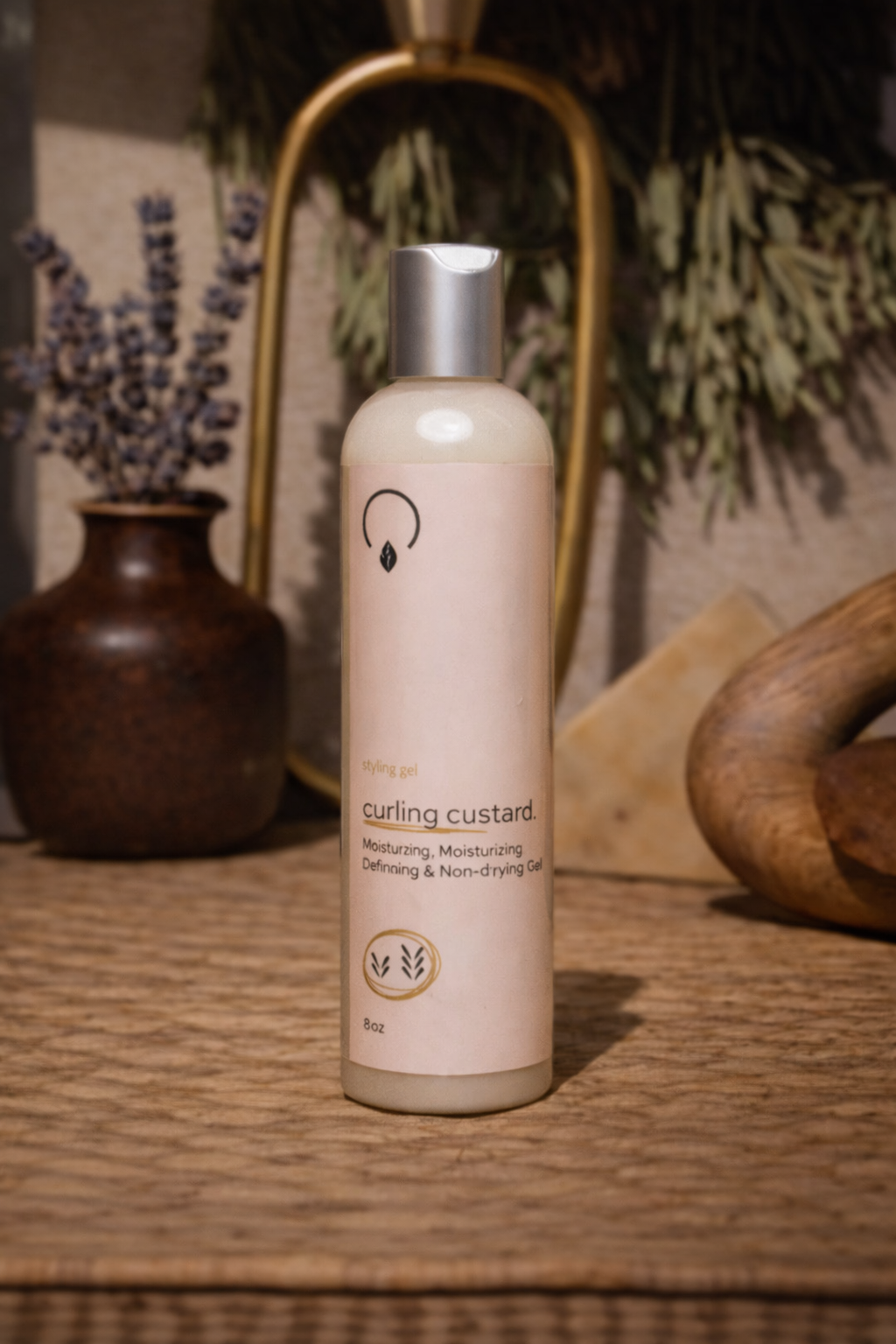 Curling Custard Gel Medium to High Porosity STYLING PRODUCTS OrganiGrowHair Co 8oz