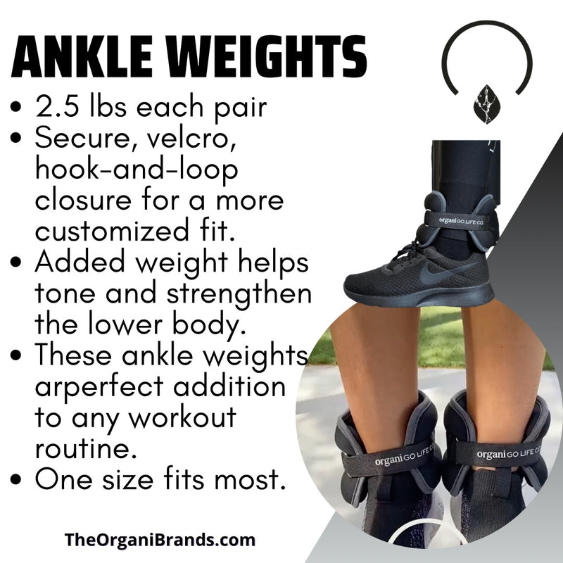 Ankle Weights Pair - Fitness Equipment for Resistance Training