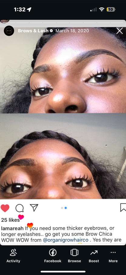 Brow “Chica”Wow Wow Lash &amp; Brow Elixir Growth Oil