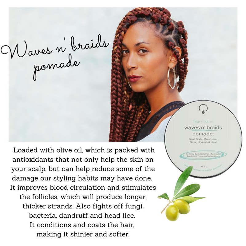 Waves N Braids Pomade - Natural Hold and Shine