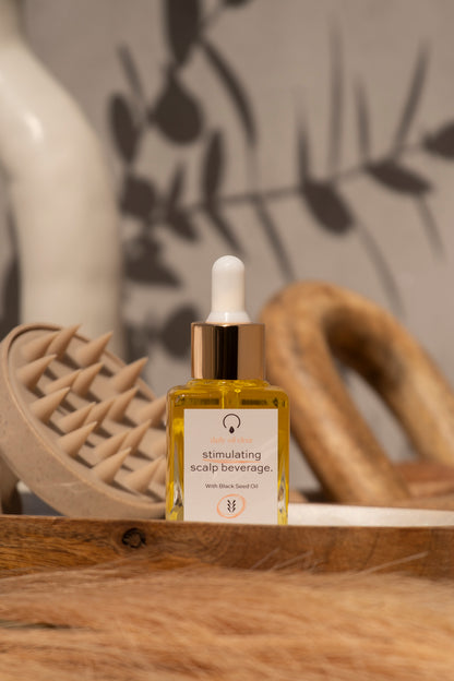 Stimulating Scalp Beverage – High with Black Seed Oil - Hair Growth Oil OIL OrganiGrowHair Co