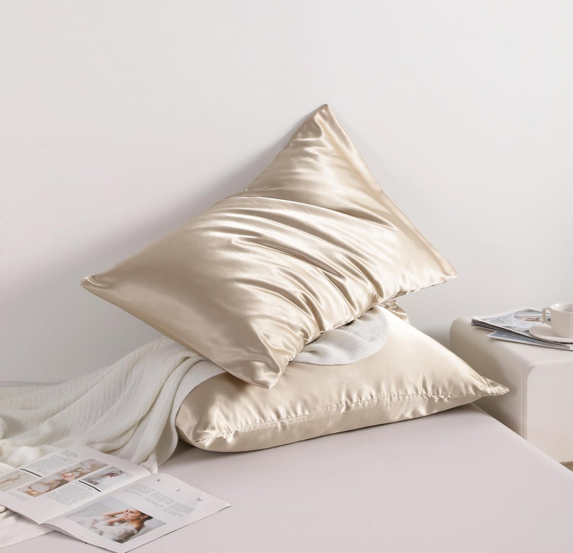 Satin Pillow Case PILLOWCASE OrganiGrowHair Co