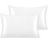 Satin Pillow Case PILLOWCASE OrganiGrowHair Co White 2 Pack
