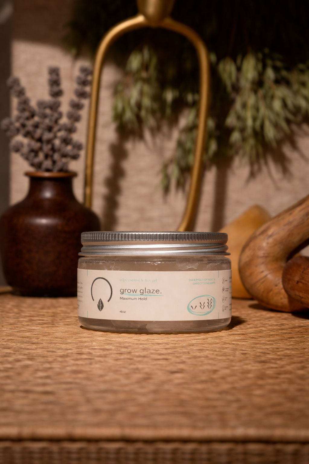 Grow Glaze Flax Gel &amp; Edge Control STYLING PRODUCTS OrganiGrowHairCo