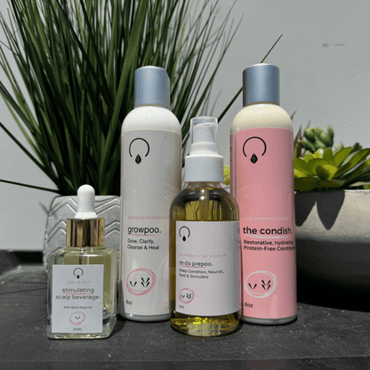 Grow Gold Bundle (Low Porosity) Bundles OrganiGrowHair Co Regular 8oz Bundle