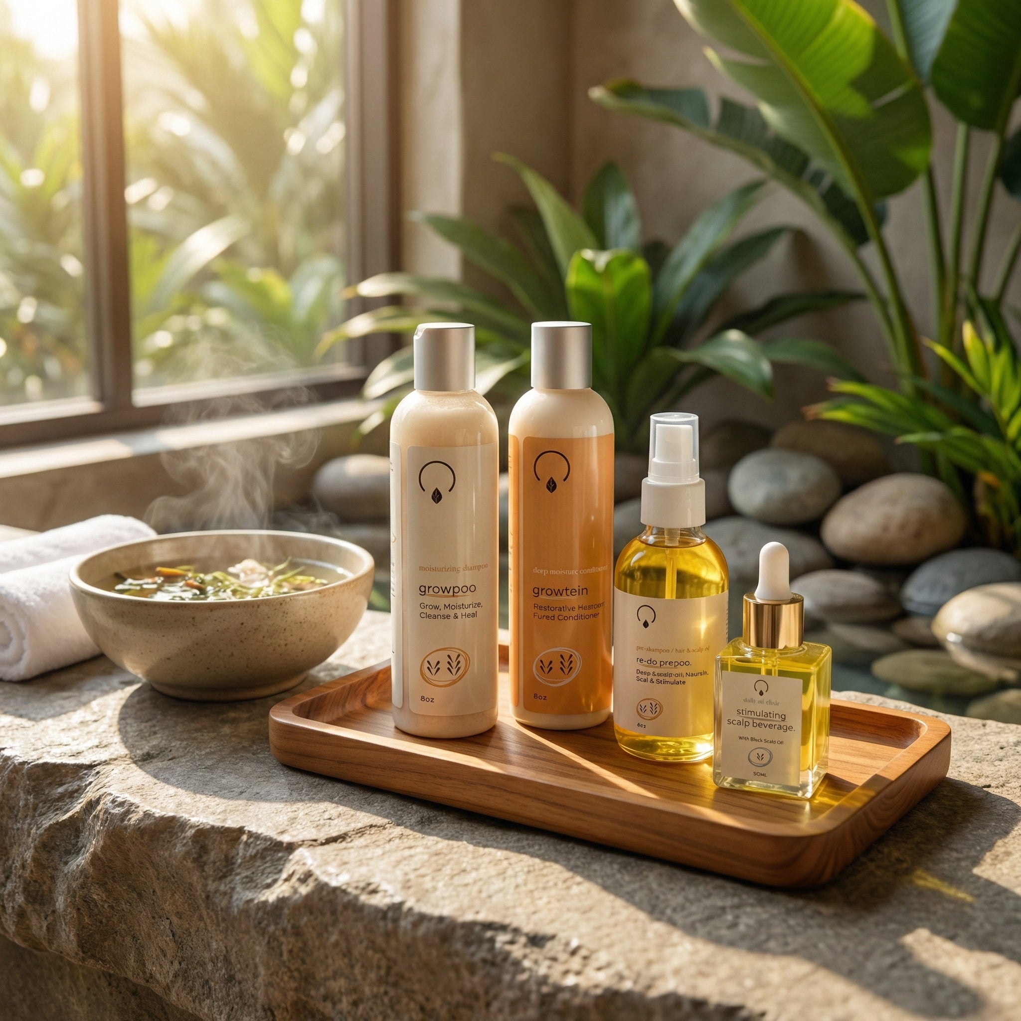 Grow Gold Bundle (Medium Porosity) Bundles OrganiGrowHair Co Regular 8oz Bundle