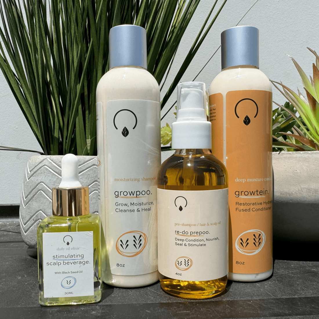 Grow Gold Bundle (Medium Porosity) Bundles OrganiGrowHair Co Regular 8oz Bundle