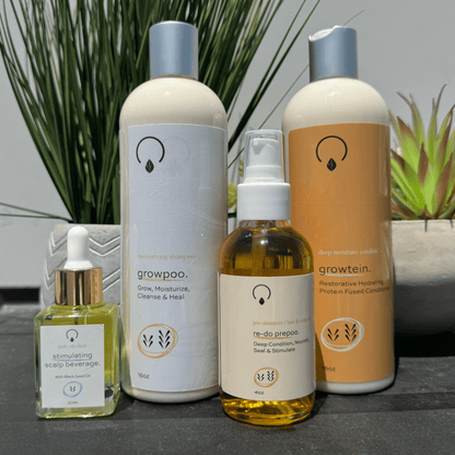 Grow Gold Bundle (Medium Porosity) Bundles OrganiGrowHair Co XL 16oz Bundle