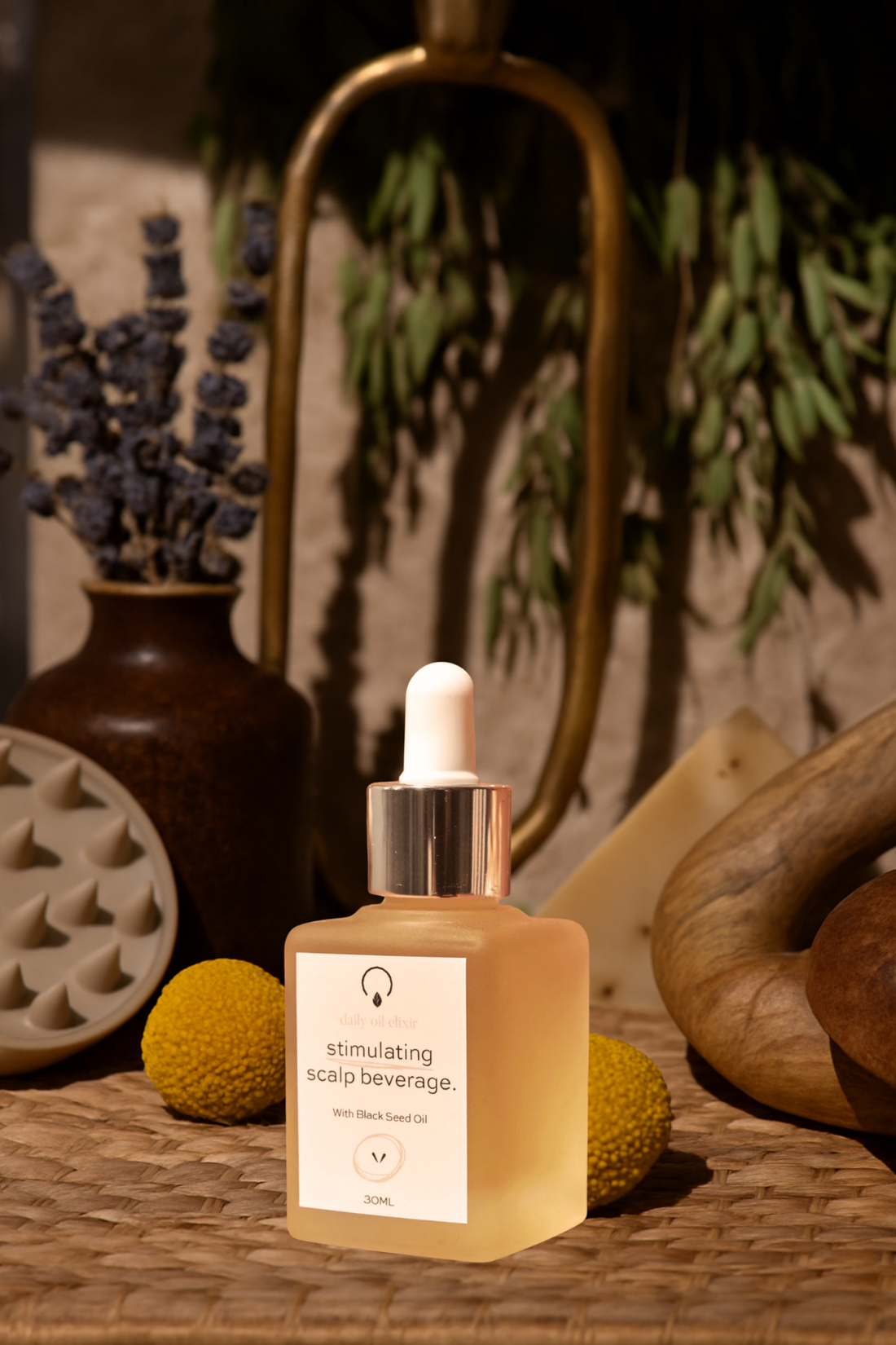 Stimulating Scalp Beverage LOW POROSITY WITH BLACK SEED OIL - HAIR GROWTH OIL OrganiGrowHairCo