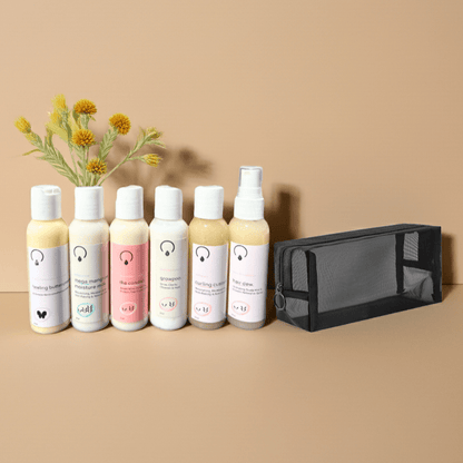 On the Grow: Travel Set + Carry Bag Bundles OrganiGrowHairCo