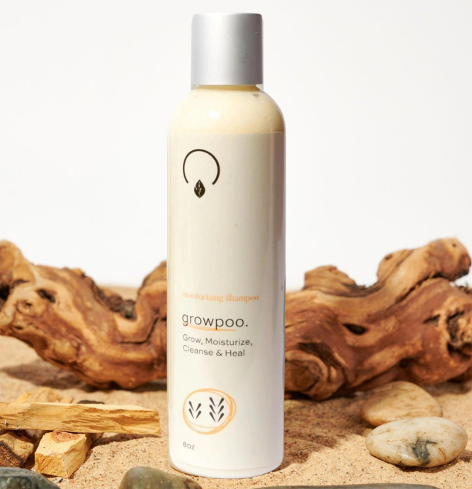 Before and after hair growth results showing recovery from heat damage, alopecia, and hair loss using the Grow Diamond Bundle—formulated for low porosity hair to restore curls, improve texture, and promote scalp health