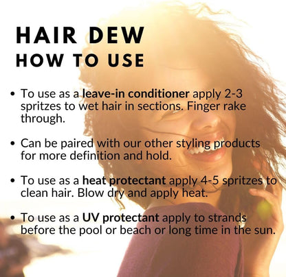 Leave-In Conditioner for Medium to High Porosity Hair – Lightweight mist that hydrates, protects from heat &amp; UV damage, and promotes healthy growth with organic, vegan ingredients.

