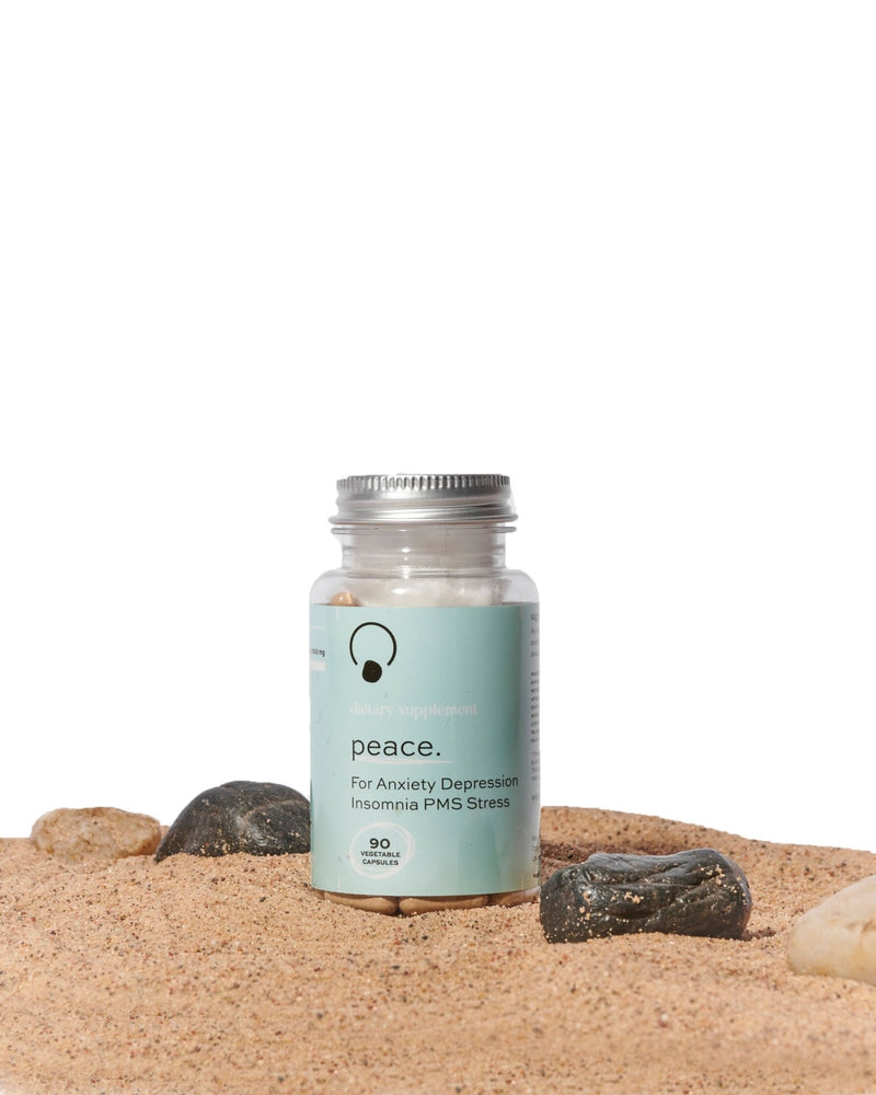 Peace Pills bottle – Holistic Relief for Anxiety, Insomnia, PMS, and Depression
