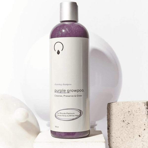 Purple GrowPoo PurPurple GrowPoo Purple Shampoo: A must-have for maintaining beautiful hair color.ple Shampoo - OrganiGrowHairCo